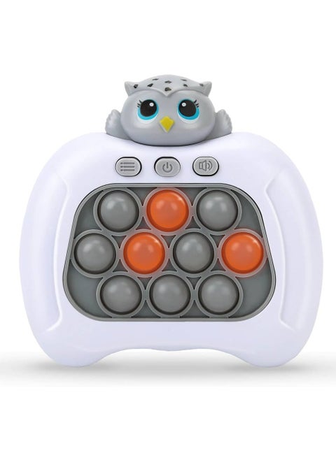 Owl Pop It Console Game Light it Up Quick Push, Rapid Bubble Push Puzzle, Enhancing Memory Toy, Hand Eyes Coordination, Stress Relief, Brain Development Game for Kids, Teens & Adults 3+ Years