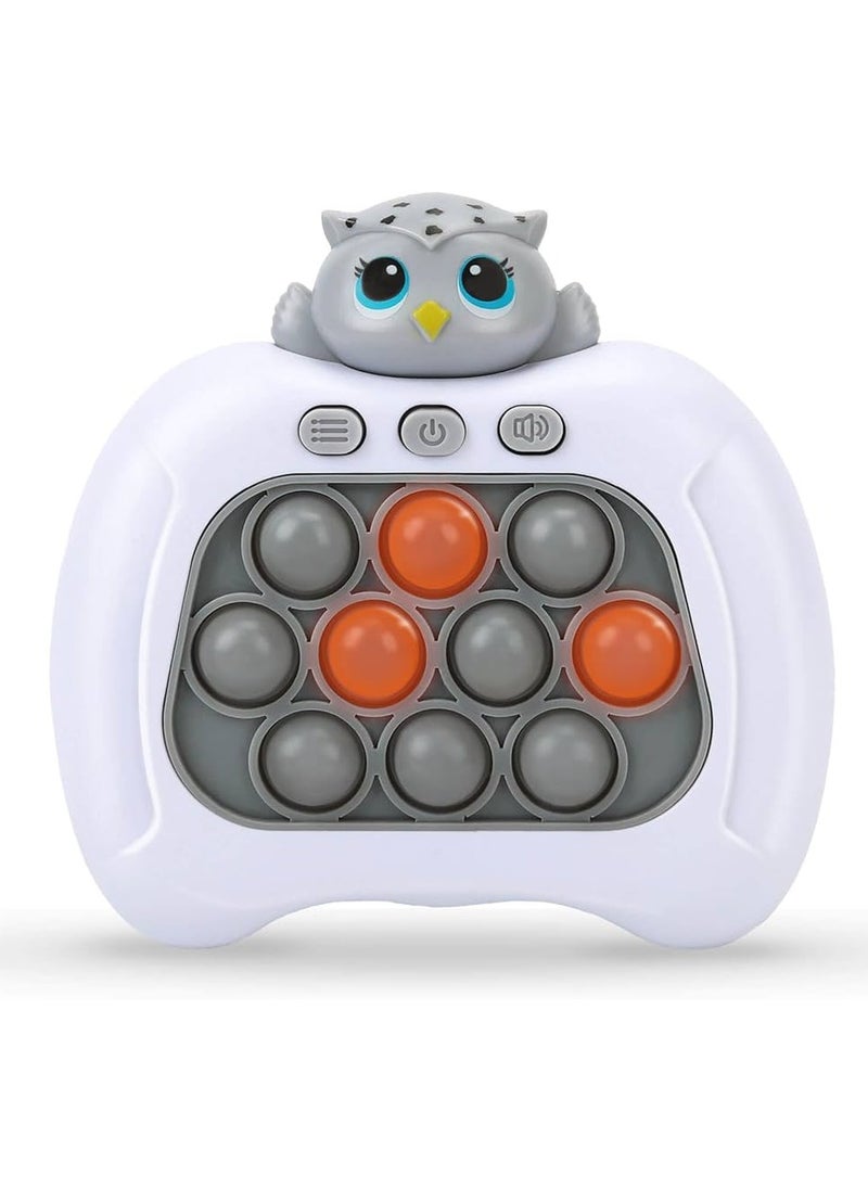 Owl Pop It Console Game Light it Up Quick Push, Rapid Bubble Push Puzzle, Enhancing Memory Toy, Hand Eyes Coordination, Stress Relief, Brain Development Game for Kids, Teens & Adults 3+ Years  - Image 1