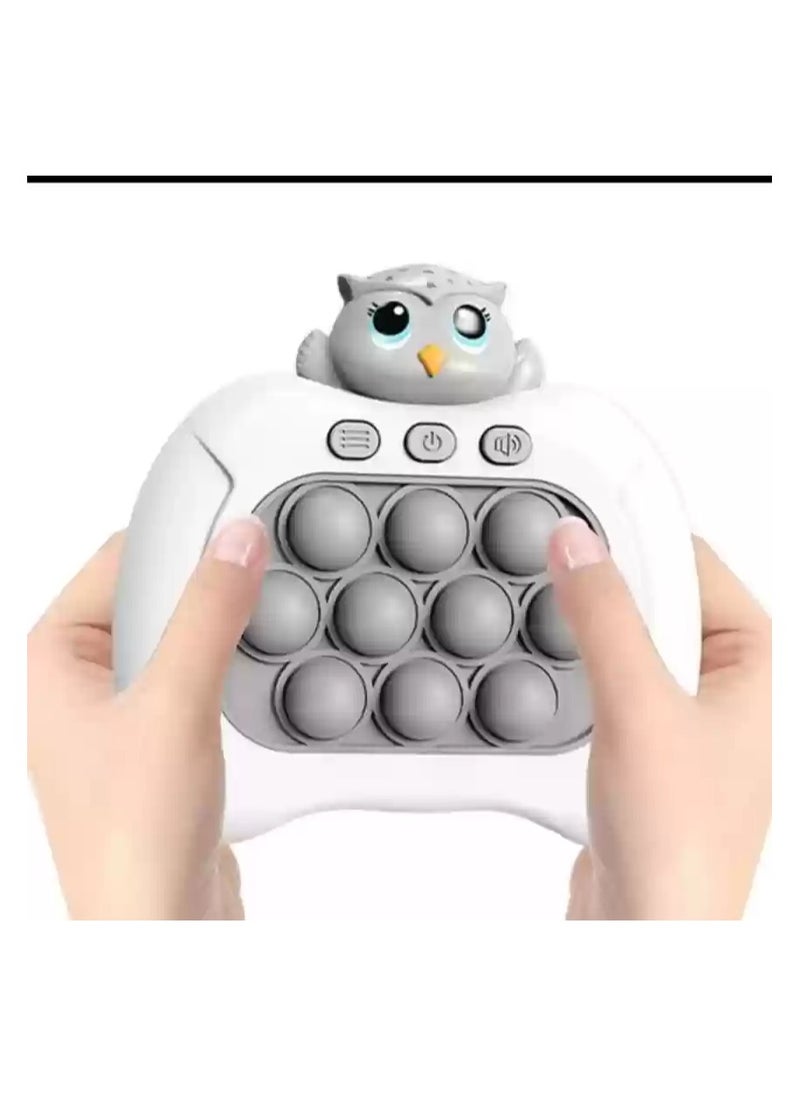 Owl Pop It Console Game Light it Up Quick Push, Rapid Bubble Push Puzzle, Enhancing Memory Toy, Hand Eyes Coordination, Stress Relief, Brain Development Game for Kids, Teens & Adults 3+ Years  - Image 2