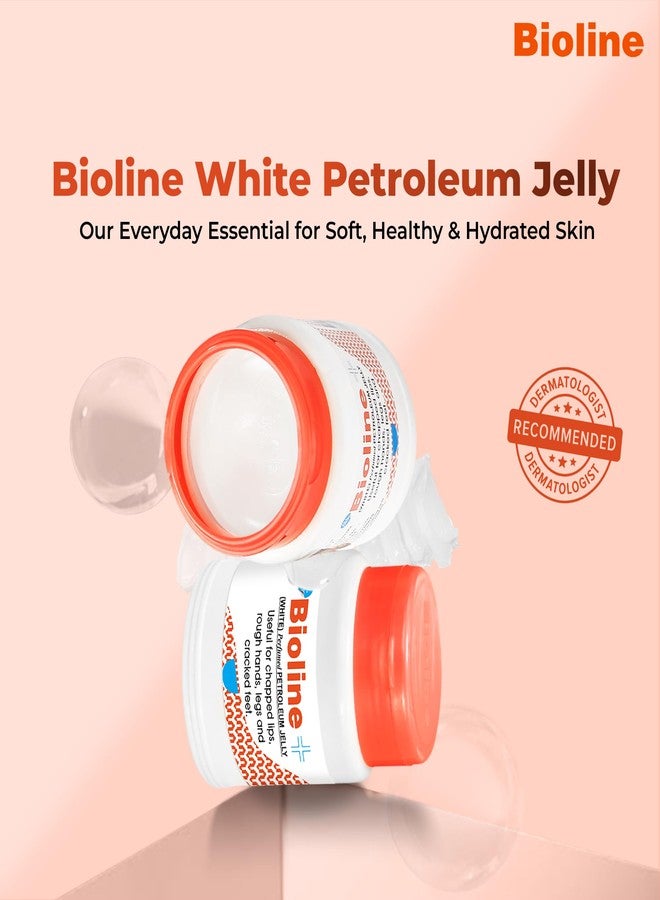Bioline White Petroleum Jelly | Deep Moisture & Skin Protection | Heals Dry Skin, Chapped Lips, Cracked Heels | Daily Use for All Skin Types- 25g (Pack of 5) - Image 5