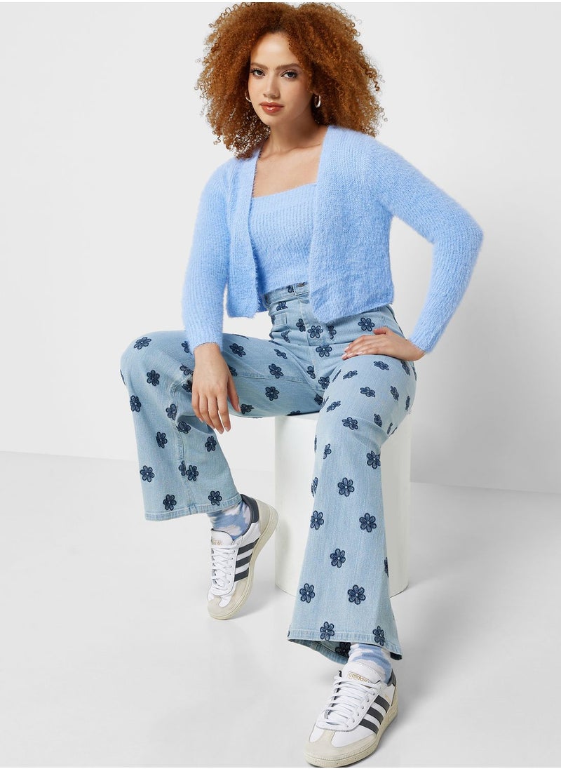Ginger - Strappy Top Set With Cardigan - Image 1
