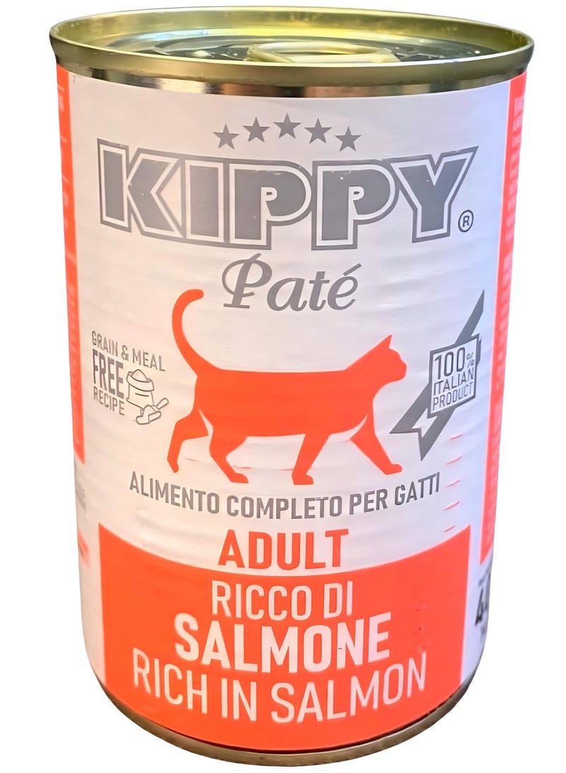 Kippy Pate Wet cat food (12 cans) - Kippy Pate  with salmon flavor - 12 × 400g - Image 2
