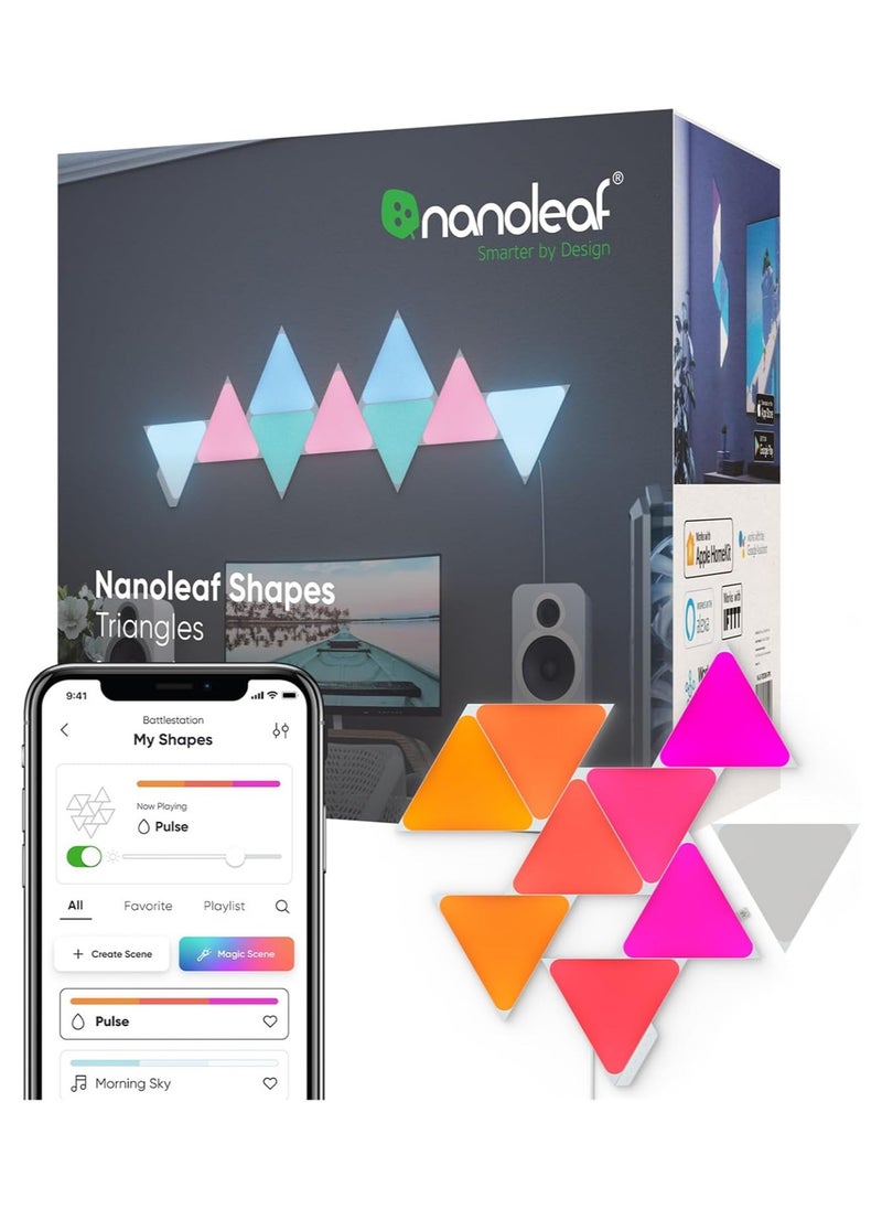 نانوليف Nanoleaf Shapes Triangles Starter Kit (9 Panels) - NL47-0002TW-9PK | Nanoleaf  - Image 1