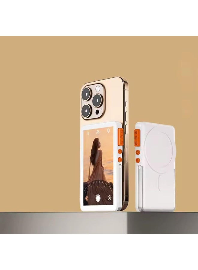 BlueFire 8-in-1 Magnetic Phone Selfie Monitor Screen | 4" Wireless Back Camera Monitor with 1080P Live Streaming, Bluetooth, Focus Zoom, Audio Sync & 2300mAh Power Bank | for TikTok, Vlog, YouTube - Image 4