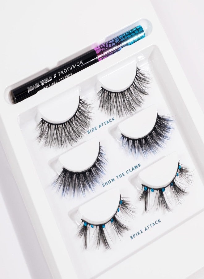 Profusion Cosmetics Jurassic World 3pc Lash Set Makeup Collection - Image 3