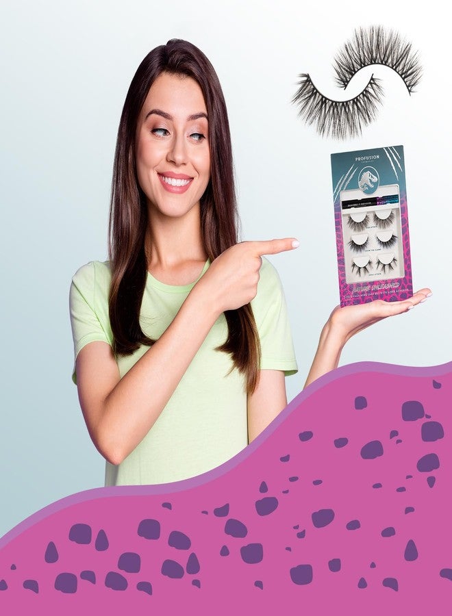 Profusion Cosmetics Jurassic World 3pc Lash Set Makeup Collection - Image 5