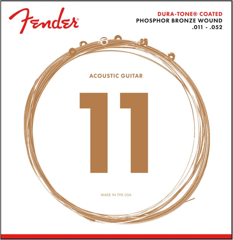 FENDER Fender DuraTone Coated Phosphor Bronze Acoustic Guitar Strings 860CL 011052