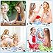 deAO Toddler Vanity Makeup Table Toy with Mirror ChairKids Vanity with LightMusicPretend Play Makeup Toy with Hair Dryer ToyToddler Beauty Salon SetGift for Girls 3 4 5 - Image 4