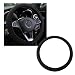 Kewucn Car Elastic Stretch Steering Wheel Cover Soft Microfiber Breathable Ice Silk Universal 15 Inch AntiSlip Auto Steering Wheel Protector Fit Car SUV Van Sedan Truck Black - Image 2
