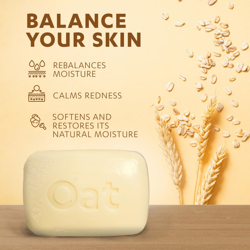 Grisi Oatmeal Bar Soap â€“ Gentle Daily Body &Face Cleanser with Natural Oats â€“ Hydrating, Soothing & Nourishing Soap for All Skin Types â€“ Ideal for the Whole Family â€“ 3.5 oz Bars, 6 - Pack - Image 3