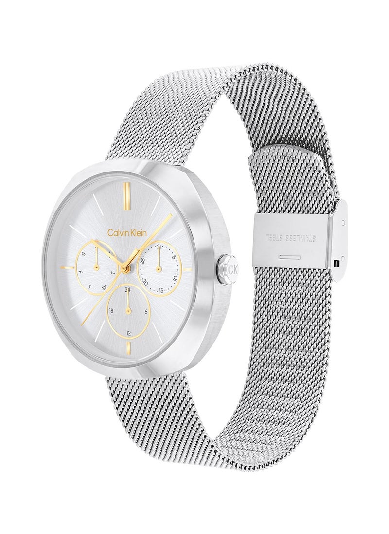 CALVIN KLEIN Women's Analog Round Shape Stainless Steel Wrist Watch 25200338 - 38.5 Mm  - Image 1