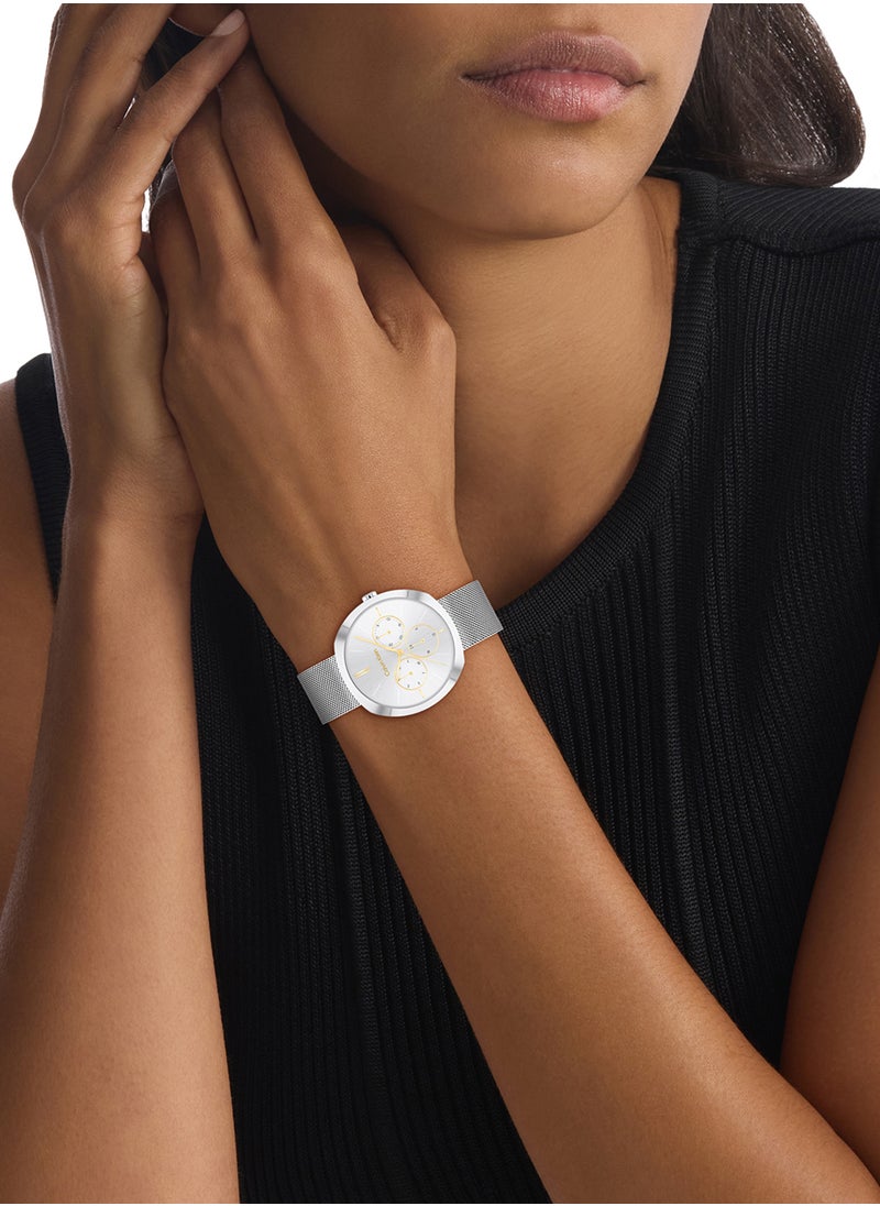 CALVIN KLEIN Women's Analog Round Shape Stainless Steel Wrist Watch 25200338 - 38.5 Mm  - Image 4