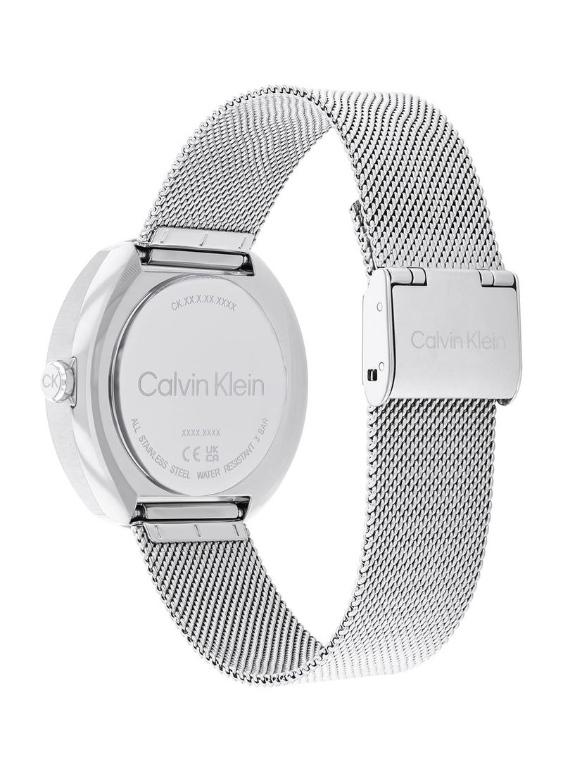 CALVIN KLEIN Women's Analog Round Shape Stainless Steel Wrist Watch 25200338 - 38.5 Mm  - Image 3