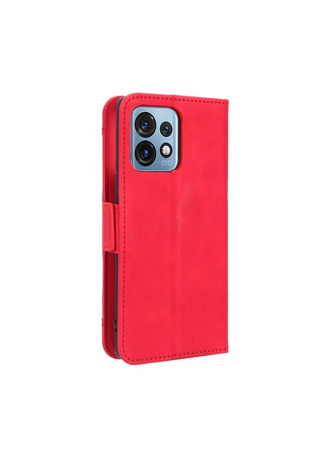 اس-توب جراب لهاتف Motorola Moto X40 Pro مصنوع من الجلد وملمس جلد العجل وفتحات للبطاقات - Image 4