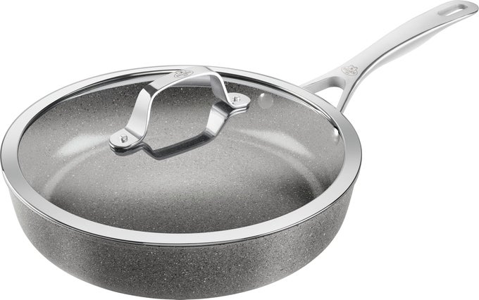 SALINA SAUTE PAN WITH LID 28 CM ROUND ALUMINIUM WITH CERAMIC COATING