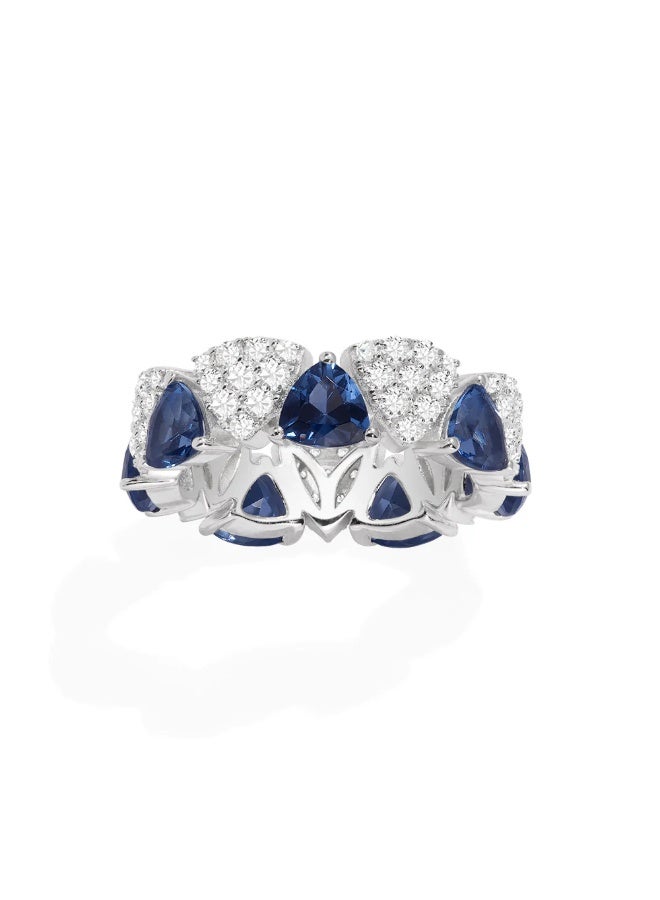 موناكو خاتم مثلث أبيض وأزرق - Image 1