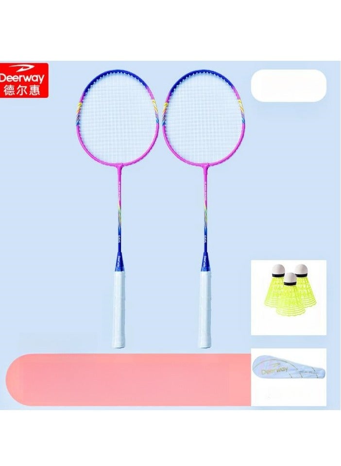 Deerway Delhui Badminton Racket Ultra Light And Durable Adult Suit, Competition Training, Dribbling, Double Racket - Image 1