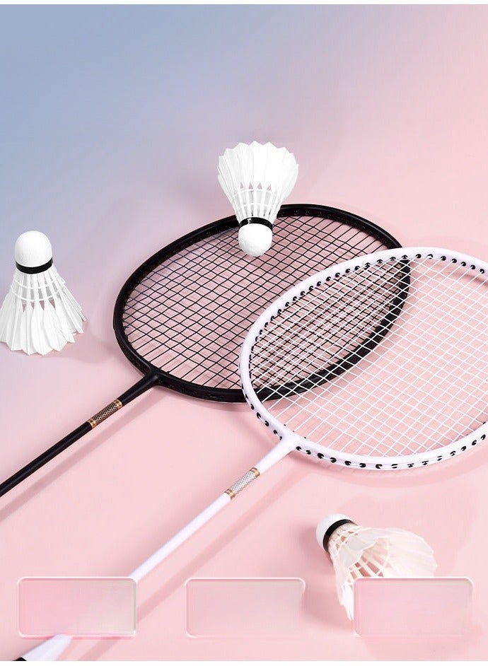 Delhui Badminton Racket Ultra Light And Durable Adult Suit, Competition Training, Dribbling, Double Racket