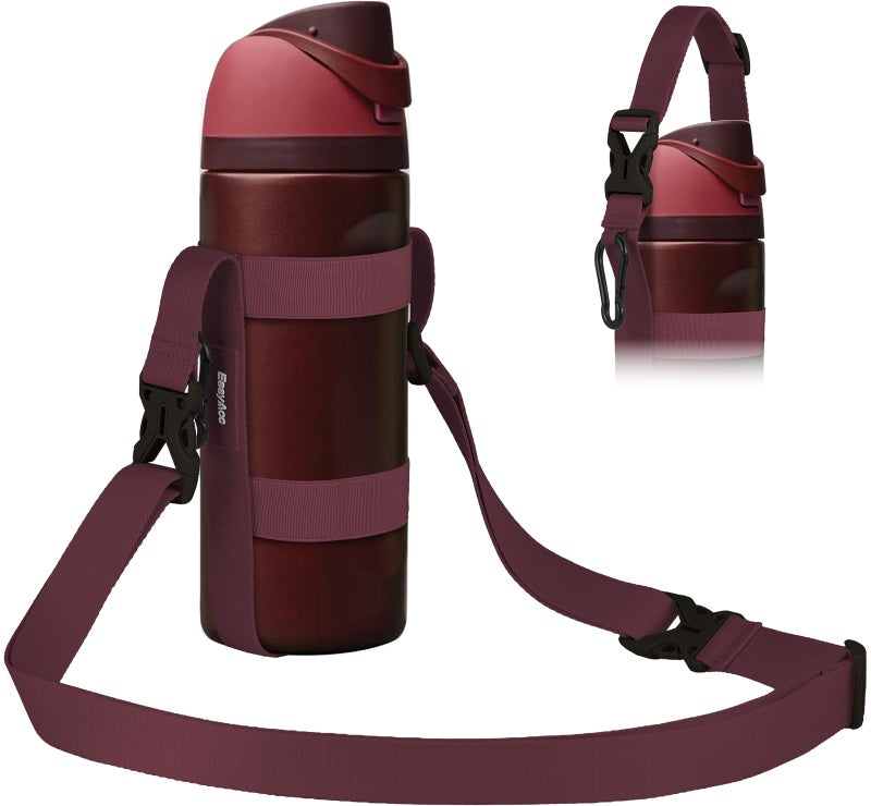 EasyAcc Water Bottle Holder Strap Sling, for Owala FreeSip 24 32 40 oz, Hydro Flask, Cirkul, Yeti, Stanley Flip, Universal Water Bottles, with Carabiner, for Walking Curise Travel (Bottle Excluded) - Image 1