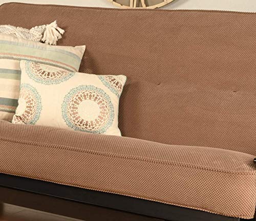 FutonX Full Size  Futon Cover Only  Pacific Super Plush Fabric Premium Collection Fits 68 inch Futons Mattress Peru Brown 