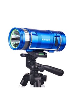 Generic Authentic F4 Blue White Fishing Light Night Fishing Light 10W Dual Light Source Charging Long-range Strong Light Lamp Endurance 18 Hours-Color:Lamp + Charger  - Image 5