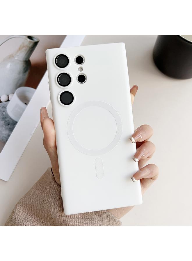 اس-توب جراب لهاتف Samsung Galaxy S23 Ultra 5G، جراب هاتف Magsafe Liquid TPU مطلي معدني - Image 2