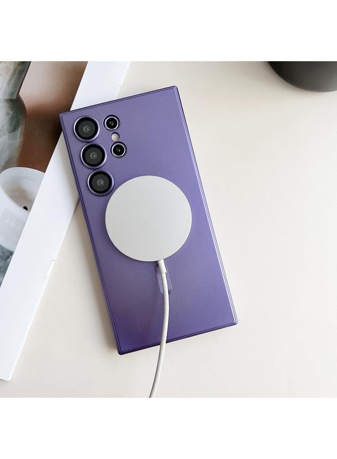 اس-توب جراب لهاتف Samsung Galaxy S23 Ultra 5G، جراب هاتف Magsafe Liquid TPU مطلي معدني - Image 5