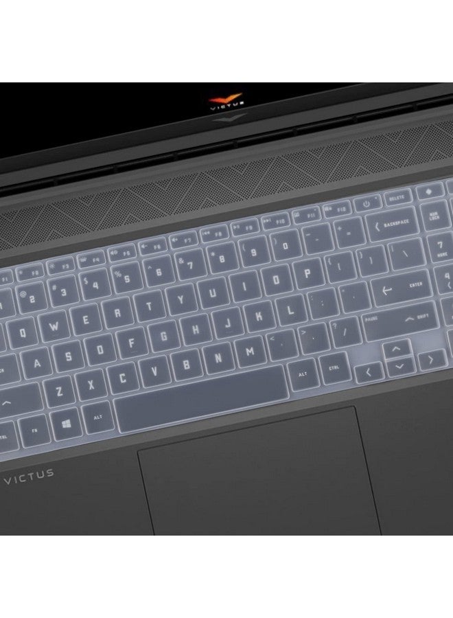 OJOS Keyboard Cover for HP Victus 15.6" 16" Gaming Laptop 15-fa1093dx 15-fa0031dx 15-fa1062nr 15-fa0032dx 15-fb1013dx 15-fb0028nr 15-fb0103la fb0121nr fb0109la 16-s0077nr 16-d0515la 16-r0032ns, Clear - Image 3