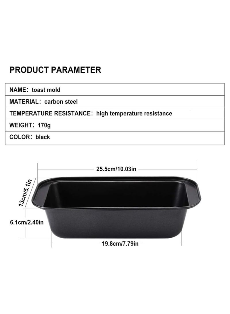 HOME ZONE 2 PCS 6 Cups Cupcake Tray + Loaf Pans Non-stick Brownie Cake Pan Carbon Steel Bakeware for Oven Baking Muffin Tray Tool Mould - Image 3
