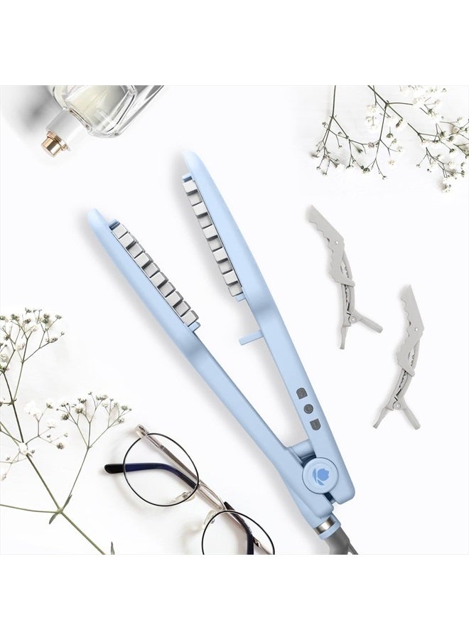 VOLOOM فولوم كلاسيك 1-½ بوصة مكواة شعر سيراميكية احترافية لتكثيف الشعر | للشعر الأكثر كثافة أو حجم شعر يدوم لفترة أطول | درجة حرارة قابلة للتعديل | إيقاف تشغيل تلقائي - Image 4