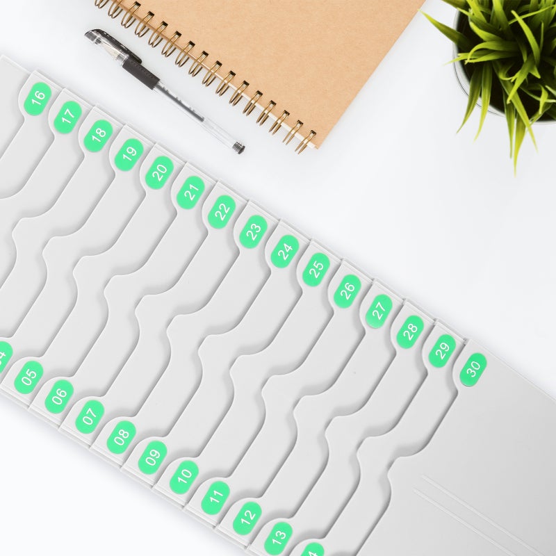 1 Set Expanding Time Cards Rack Attendance Cards Rack Flexible Cards Storage Shelf Time Cards Holder - Image 3