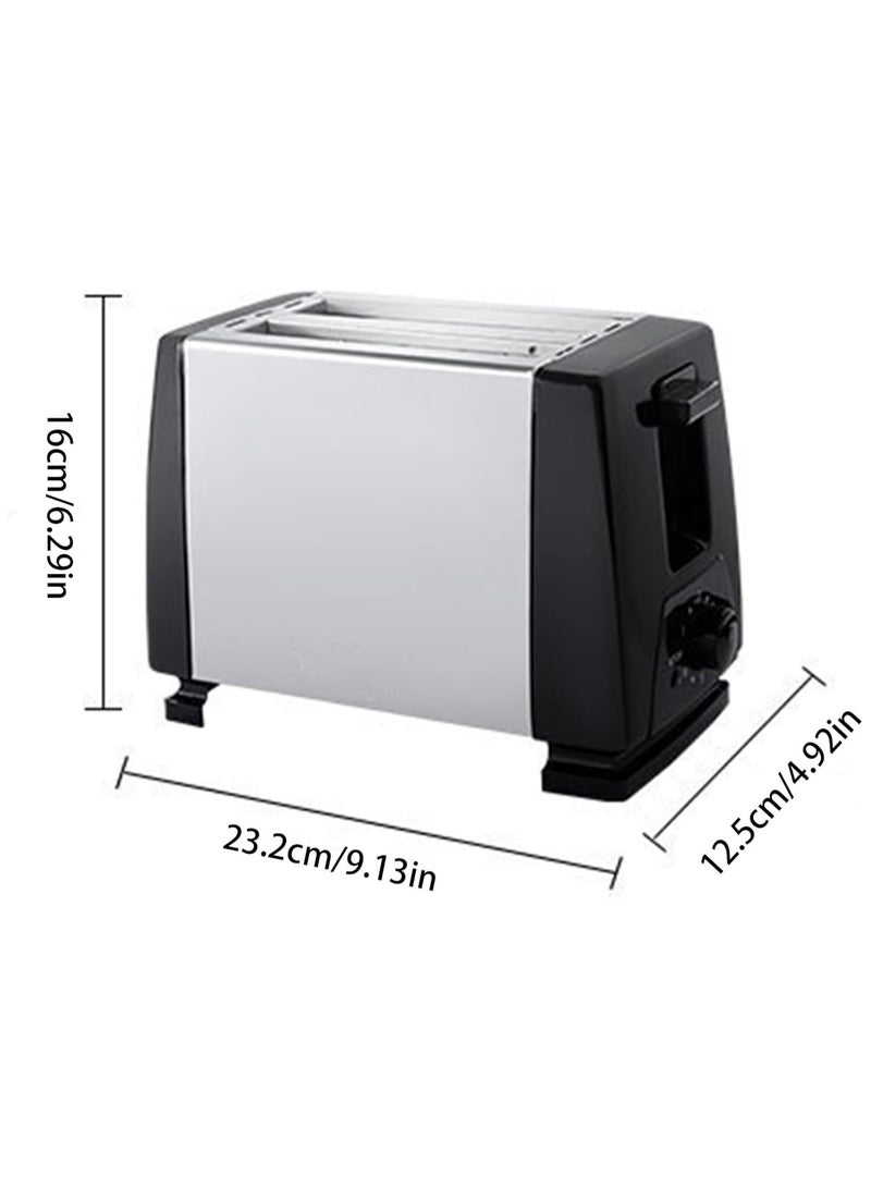 2 Slice Bread Toaster For Office Home Kitchen Supplies And Bread Breakfast Machine Bread Toaster EU Plug 220-240V Slim Body Design  - Image 3