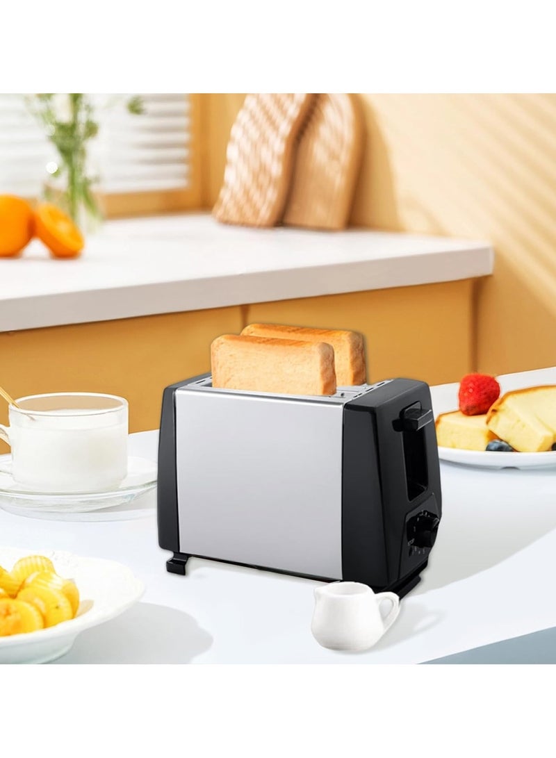 2 Slice Bread Toaster For Office Home Kitchen Supplies And Bread Breakfast Machine Bread Toaster EU Plug 220-240V Slim Body Design  - Image 4