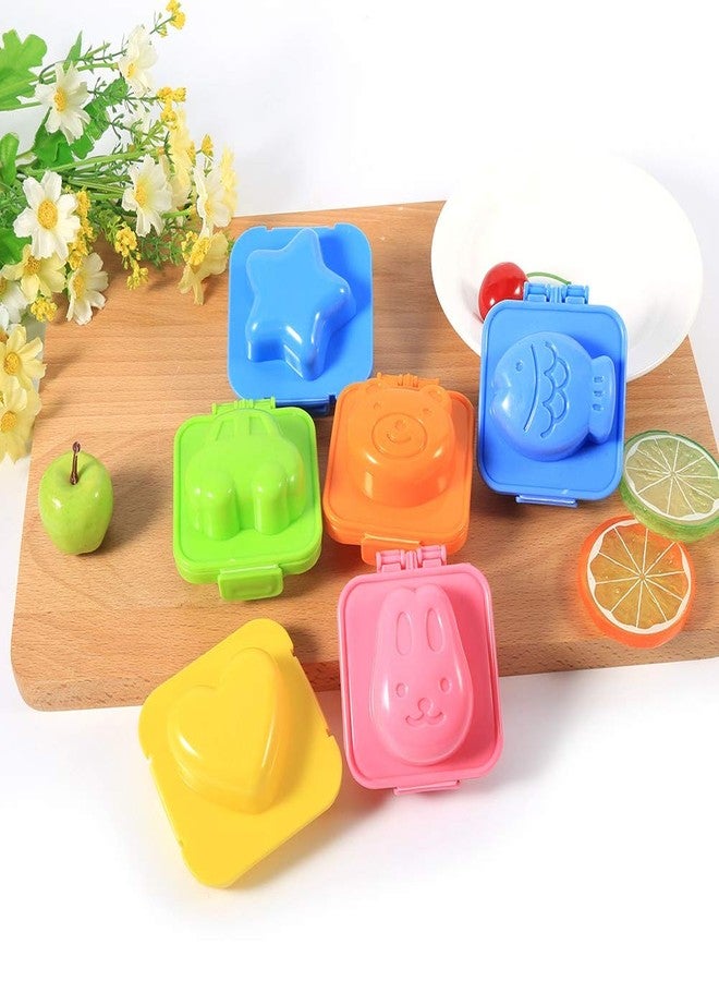 Gavigain Boiled Egg Mold, 6PCS Cartoon Cute Boil Egg Mold/Fish Car Heart Shape Egg Sushi Rice Mold Mould/Decorating Fondant Cake Tool, Rice Mold Kids Hard Boiled Egg Shaper - Image 2