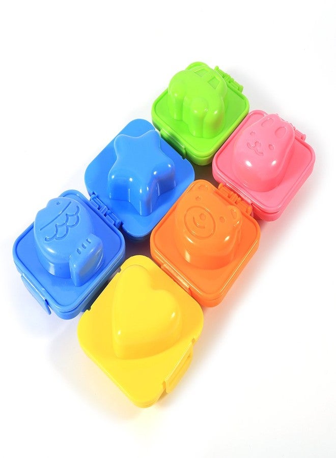 Gavigain Boiled Egg Mold, 6PCS Cartoon Cute Boil Egg Mold/Fish Car Heart Shape Egg Sushi Rice Mold Mould/Decorating Fondant Cake Tool, Rice Mold Kids Hard Boiled Egg Shaper - Image 1