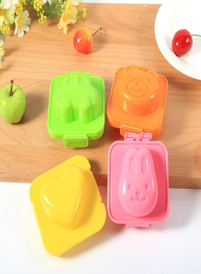 Gavigain Boiled Egg Mold, 6PCS Cartoon Cute Boil Egg Mold/Fish Car Heart Shape Egg Sushi Rice Mold Mould/Decorating Fondant Cake Tool, Rice Mold Kids Hard Boiled Egg Shaper - Image 3