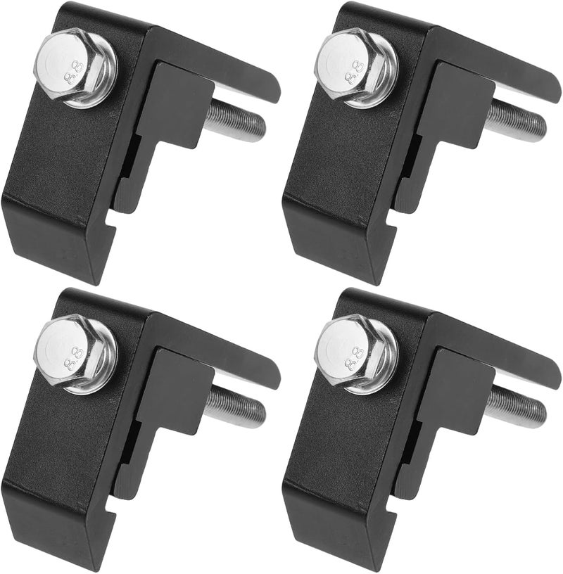 Truck Bed Clamps for Heavy Duty Vehicles Utility Track Mounts Aluminum Mounting Accessories for Camper Shells and Topper Hardware - Image 1