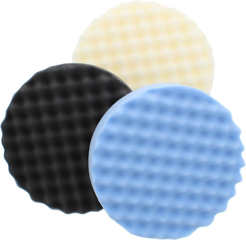 3M Perfect-It Foam Buffing Pads â€“ Models 5723, 5725, 5733 â€“ 8-Inch Polishing Pad for Auto Detailing, Paint Repair, Waxing, and Scratch Removal, 3 Pack - Image 1