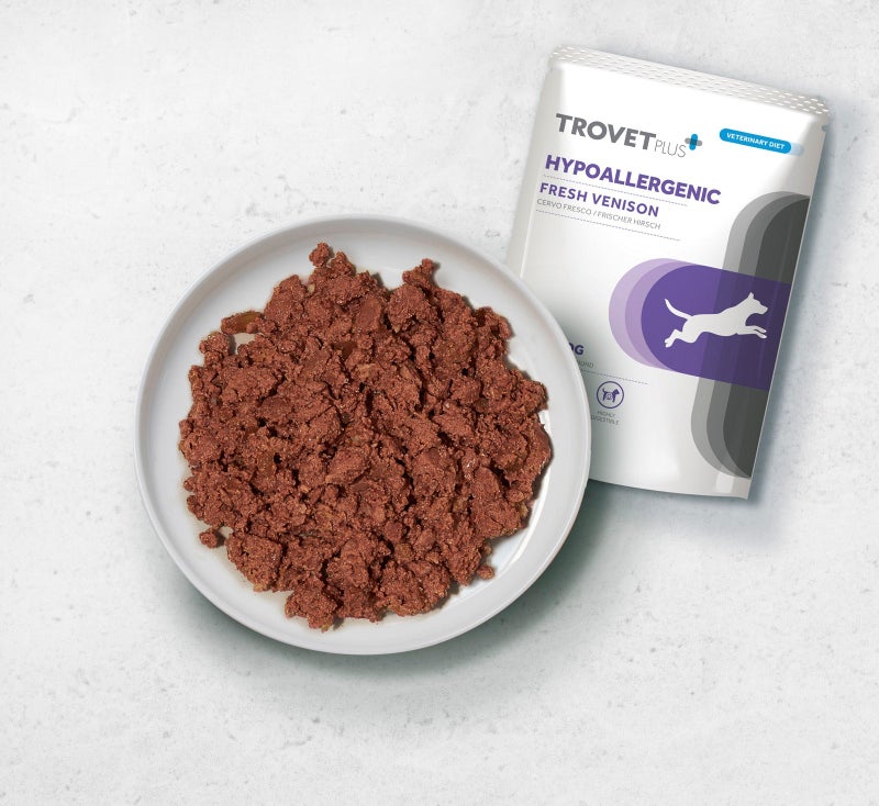 Trovet Trovet Plus Pouch Dog Hypoallergenic Venison Veterinary Diets Wet Food 300g - Image 2