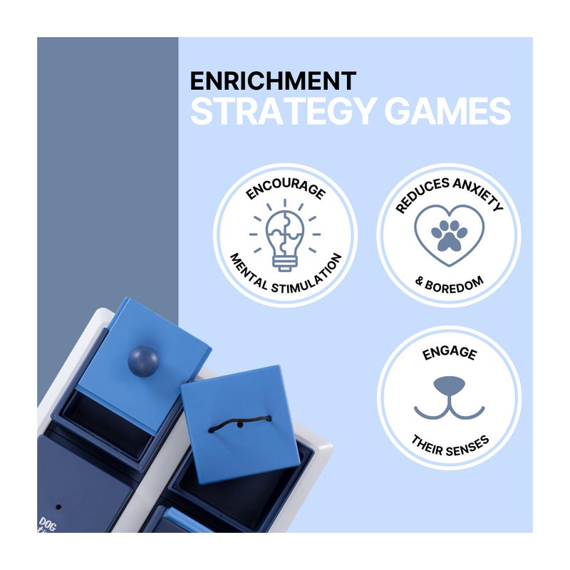 TRIXIE Poker Box 1 Dog Enrichment Toy, Intermediate Level 2 Dog Puzzle, Interactive Treat Game - Image 5