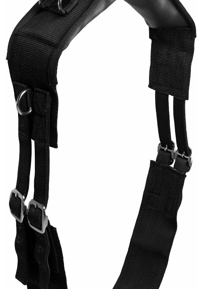 Horze Full Size Lunging Surcingle for Horses - Durable Nylon and Synthetic Leather - Image 1