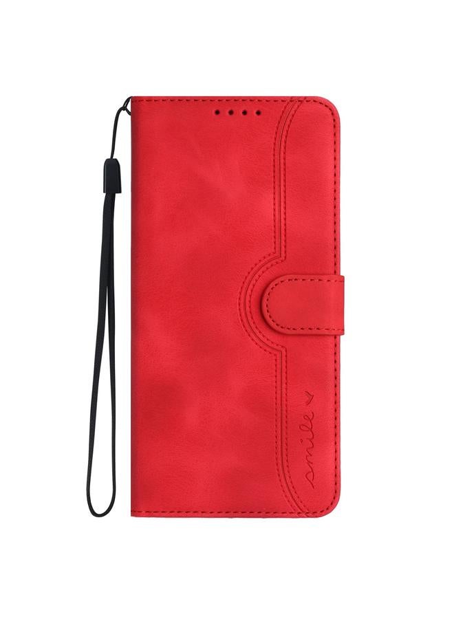 S-TOP Case For Samsung Galaxy Xcover 5 Heart Pattern Skin Feel Leather Phone Case - Image 2