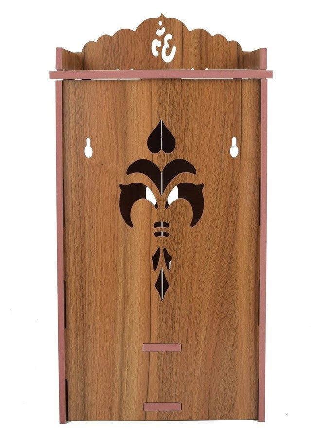 Lyrics Creation Beautiful MDF Wooden Temple,Home Temple, Pooja Mandir, Wall Hanging and Table Top Home Mandir Temple, Home Decor Beautiful Wooden Temple, Dark Brown (43*23*19 cm) (Brown) - Image 5