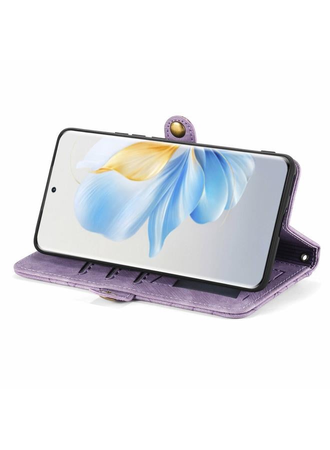 S-TOP Case For Honor 100 5G Geometric Zipper Wallet Side Buckle Leather Phone Case - Image 4