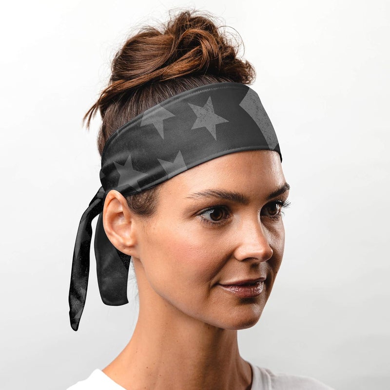 Suddora Country Flag Tie Headband with National Flag, Breathable Sweatband for National Sports Events, Non-slip Fabric Sweatband for Soccer, Tennis, Workout, Costumes & Cosplay - Image 3