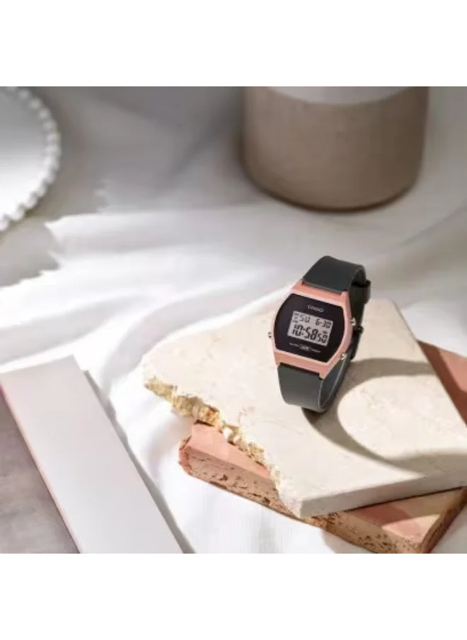 CASIO Women's Digital Display Watch With Black Resin Strap - LW-204-1ADF