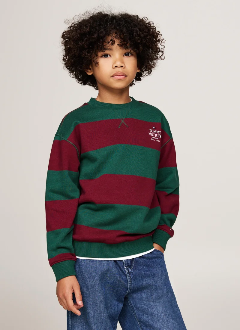 TOMMY HILFIGER Kids Striped Sweatshirts