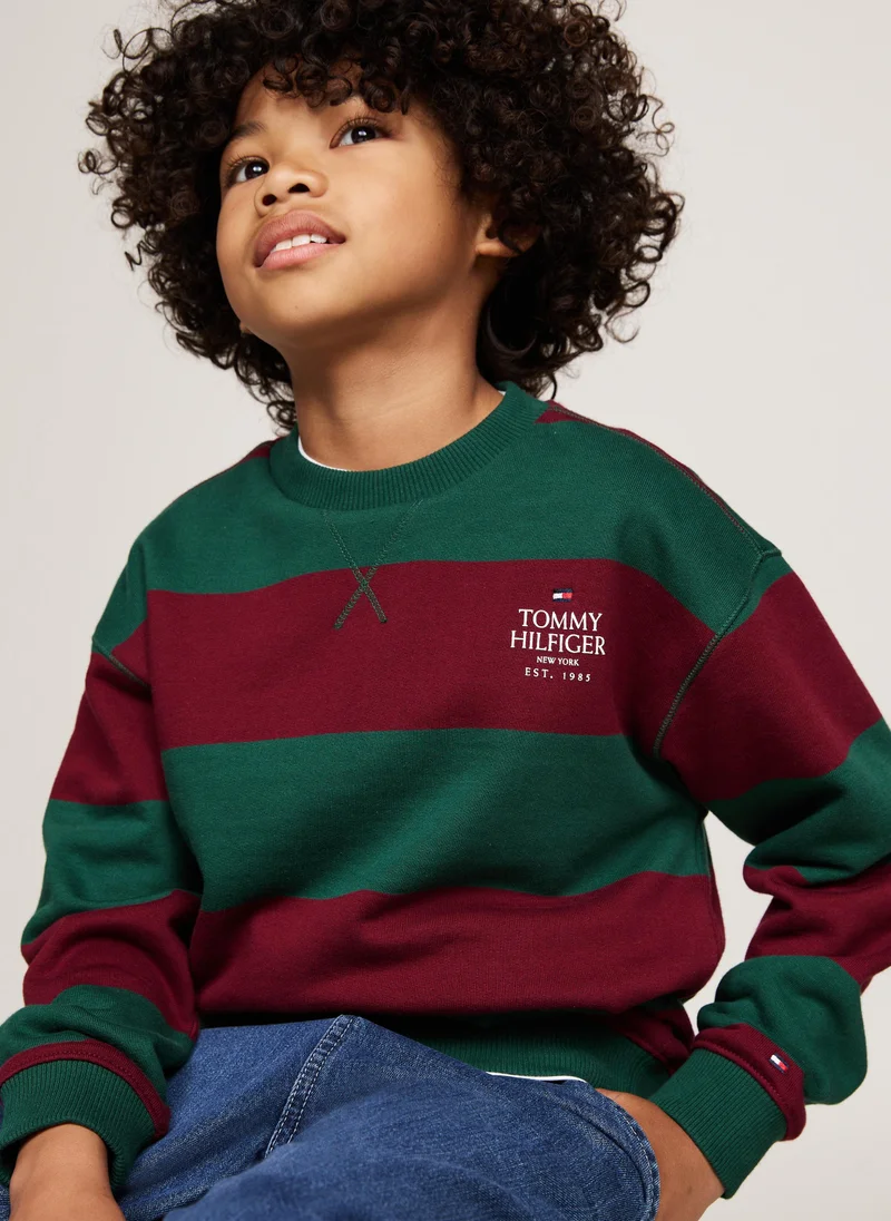 TOMMY HILFIGER Kids Striped Sweatshirts