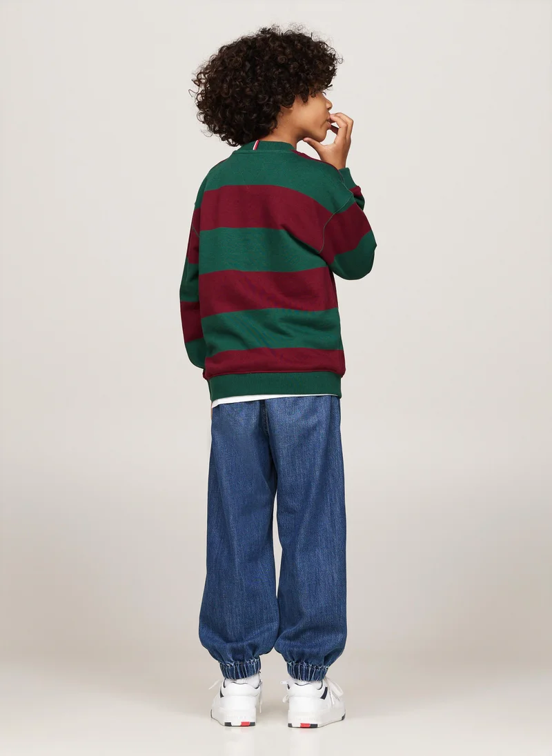 تومي هيلفيغر Kids Striped Sweatshirts