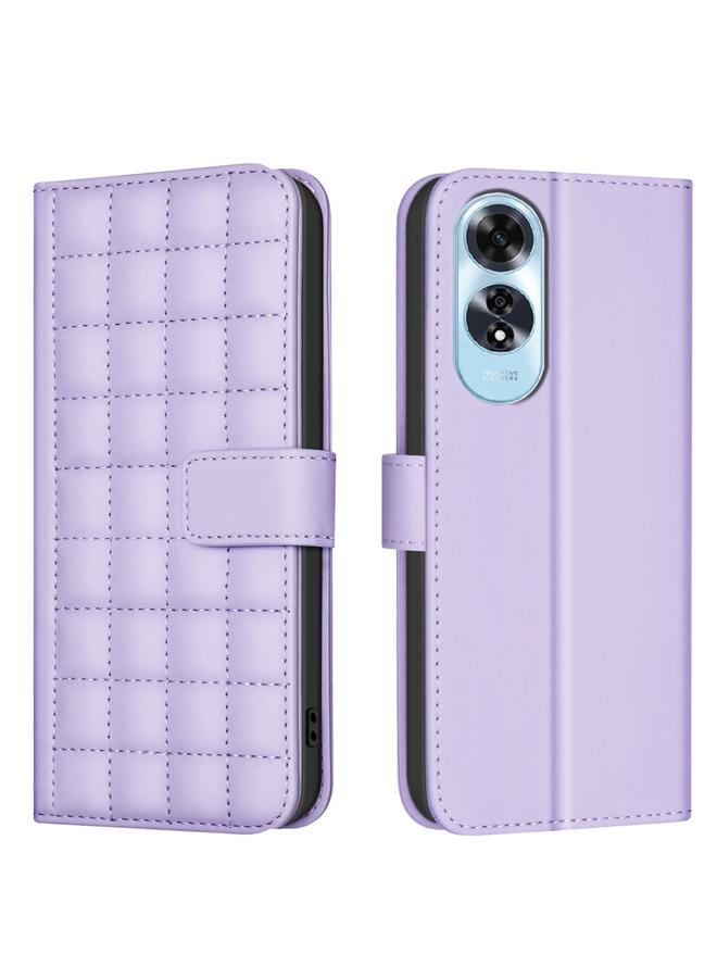 اس-توب جراب هاتف OPPO A60 4G مصنوع من الجلد بتصميم مربع - Image 1